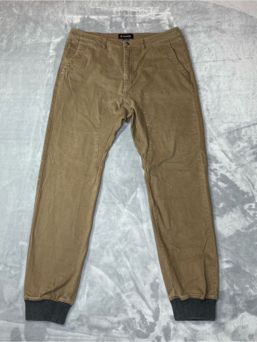 Zanerobe Dynamo size 34 Brown Jogger Pants with Dark Cuffs